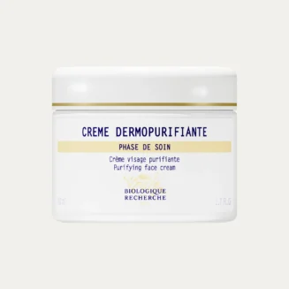 Crème Dermopurifiante - Krem purifikues për lëkurë me yndyrë dhe akne, që ndihmon në balancimin e sebumit, pastrimin e poreve dhe reduktimin e papërsosmërive, duke lënë lëkurën më të pastër, më të matifikuar dhe më të njëtrajtshme
